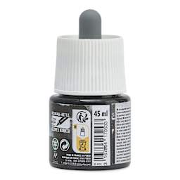 Pebeo Colorex Inks - Ivory Black, 45 ml, back of bottle