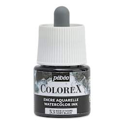 Pebeo Colorex Inks - Ivory Black, 45 ml, front of bottle