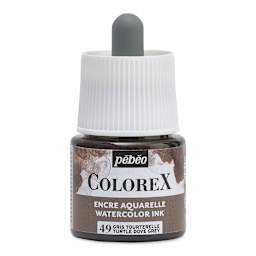 Pebeo Colorex Inks - Turtle Dove Gray, 45 ml, front of bottle