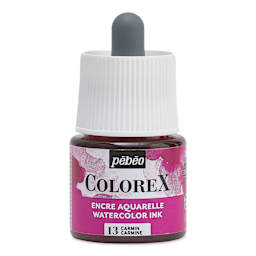 Pebeo Colorex Inks - Carmine, 45 ml, front of bottle