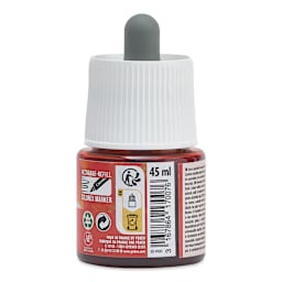 Pebeo Colorex Inks - Vermilion, 45 ml, back of bottle