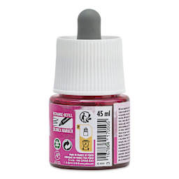 Pebeo Colorex Inks - Fluorescent Pink, 45 ml, back of bottle