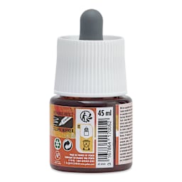 Pebeo Colorex Inks - Orange, 45 ml, back of bottle
