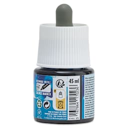 Pebeo Colorex Inks - Light Blue, 45 ml, back of bottle