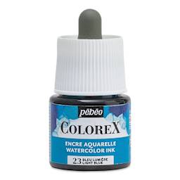 Pebeo Colorex Inks - Light Blue, 45 ml, front of bottle