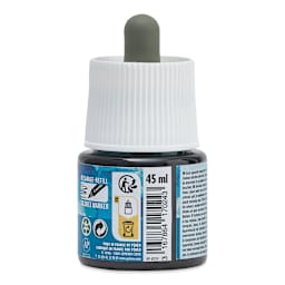 Pebeo Colorex Inks - Turquoise Blue, 45 ml, back of bottle