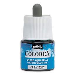 Pebeo Colorex Inks - China Blue, 45 ml