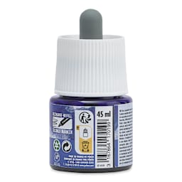 Pebeo Colorex Inks - Cobalt Blue, 45 ml, back of bottle