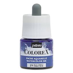Pebeo Colorex Inks - Cobalt Blue, 45 ml, front of bottle