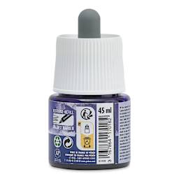 Pebeo Colorex Inks - Night Blue, 45 ml, back of bottle