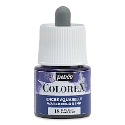 Pebeo Colorex Inks - Night Blue, 45 ml, front of bottle