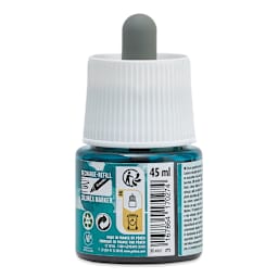 Pebeo Colorex Inks - Oriental Blue, 45 ml, back of bottle