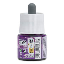 Pebeo Colorex Inks - Violet, 45 ml, back of bottle