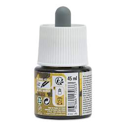 Pebeo Colorex Inks - Green Gold, 45 ml, back of bottle