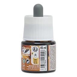 Pebeo Colorex Inks - Raw Sienna, 45 ml, back of bottle