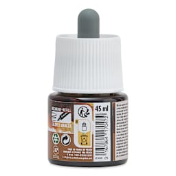 Pebeo Colorex Inks - Tobacco, 45 ml, back of bottle