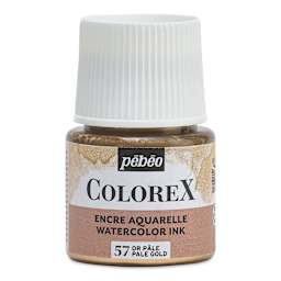Pebeo Colorex Inks - Pale Gold, 45 ml, front of bottle