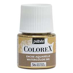Pebeo Colorex Inks - Rich Gold, 45 ml, front of bottle