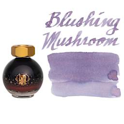 Ferris Wheel Press Ferritales Fountain Pen Ink - Blushing Mushroom, swatch and bottle