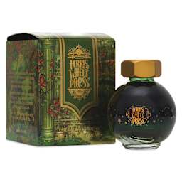Ferris Wheel Press Ferritales Fountain Pen Ink - Emerald Gardens, 20 ml, bottle and packaging