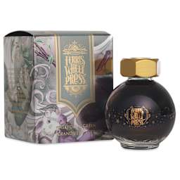 Ferris Wheel Press Ferritales Fountain Pen Ink - Galeforce Green, 20 ml, bottle and packaging