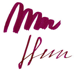 Ferris Wheel Press Ferritales Fountain Pen Ink - Ruby Royal Flush, swatch