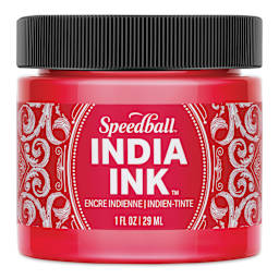 Speedball India Ink - Ruby, 1 oz