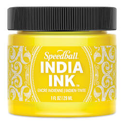 Speedball India Ink - Canary, 1 oz