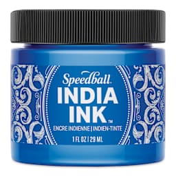 Speedball India Ink - Sapphire, 1 oz
