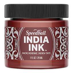 Speedball India Ink - Brown Quartz, 1 oz