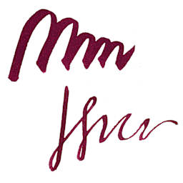 Tom's Studio Fountain Pen Ink - Cassis, swatch