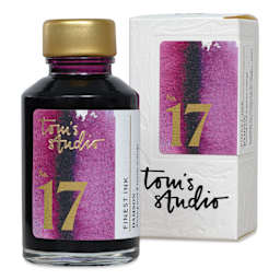 Tom's Studio Fountain Pen Ink - 50 ml, Damson, with packaging
