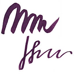 Tom's Studio Fountain Pen Ink - Damson, swatch