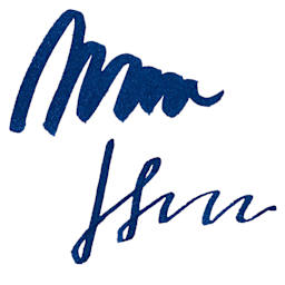 Tom's Studio Fountain Pen Ink - Marianas, swatch