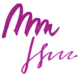 Tom's Studio Fountain Pen Ink - Raspberry Sorbet, swatch