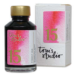 Tom's Studio Fountain Pen Ink - 50 ml, Rambling Rose, with packaging
