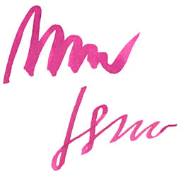 Tom's Studio Fountain Pen Ink - Rambling Rose, swatch