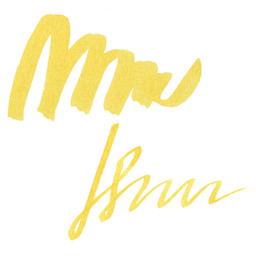 Tom's Studio Fountain Pen Ink - Lemon Yellow, swatch