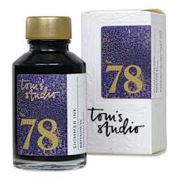 Tom's Studio Shimmer Fountain Pen Ink - Broadway, 50 ml, bottle with packaging
