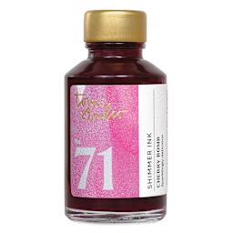 Tom's Studio Shimmer Fountain Pen Ink - Cherry Bomb, 50 ml