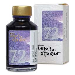 Tom's Studio Shimmer Fountain Pen Ink - Amethyst, 50 ml, bottle with packaging