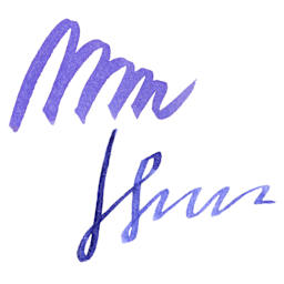 Tom's Studio Shimmer Fountain Pen Ink - Amethyst, swatch