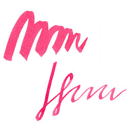 Tom's Studio Shimmer Fountain Pen Ink - Watermelon, swatch