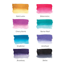 Tom's Studio Shimmer Fountain Pen Inks, swatches