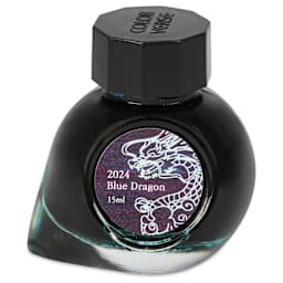 Colorverse Blue Dragon Fountain Pen Ink - Blue Standard, 15 ml, jar
