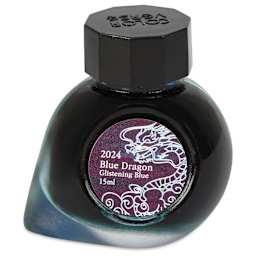 Colorverse Blue Dragon Fountain Pen Ink - Glistening Blue, 15 ml, jar