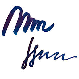 Endless Alchemy Fountain Pen Ink - Stardust Candy Sea and Toffee, swatch