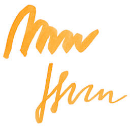 Colorverse Korea Special Fountain Pen Ink - 52 Tangerine, swatch