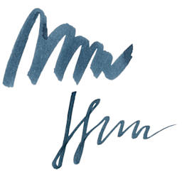 Colorverse Korea Special Fountain Pen Ink - 55 Humpback Whale, swatch