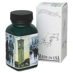 Noodler's Ink Fountain Pen Ink - General of the Armies, bottle next to packaging box